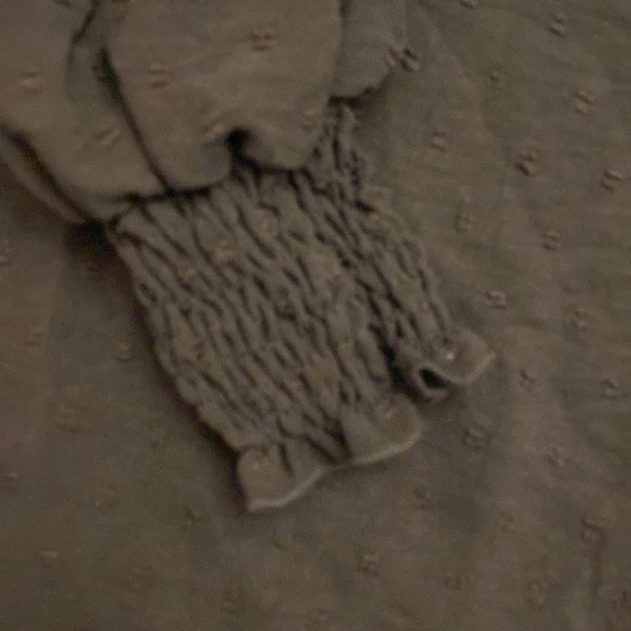 Salant black blouse lantern sleeve high neck modest button front blouse size 6 - Picture 3 of 6